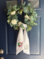 Personalized Wreath Sash — Letter & Icon Design