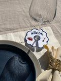Custom Embroidered Wine Rings