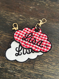 Custom Embroidered Name Keychain
