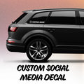 Custom Social Media Vinyl Decal